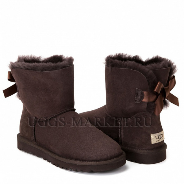 Ugg Bailey Bow Mini Chocolate