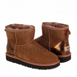 Ugg Classic Mini II Metallic Chestnut