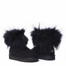 Ugg Fox Fur Mini Ultra Black