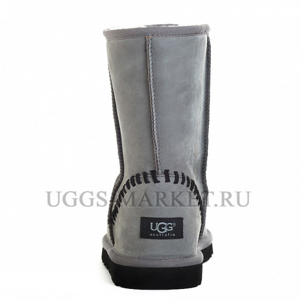 Ugg Mens Classic Short Nubuk Grey