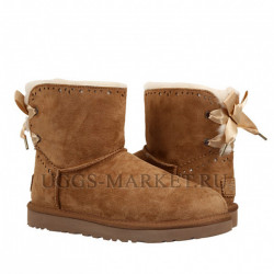 Ugg Bailey Bow Mini Dixi Flora Chestnut