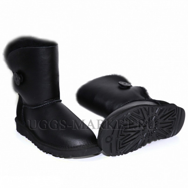 Ugg Bailey Button Metallic Black