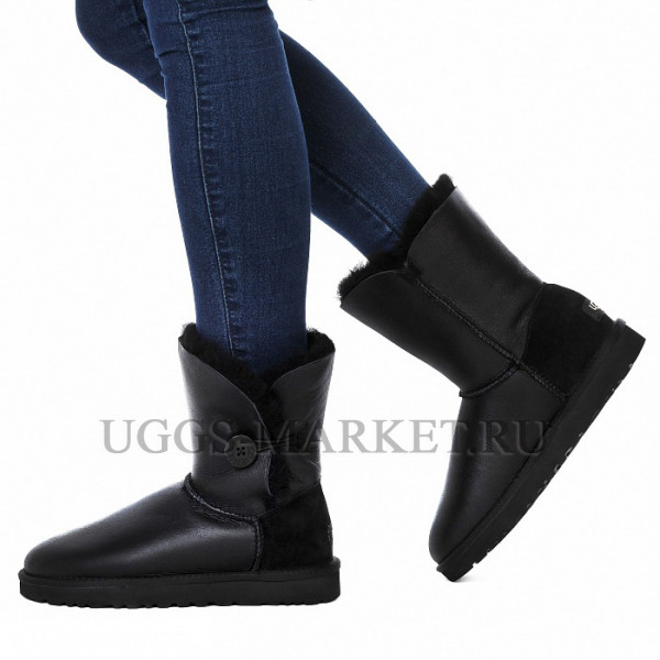 Ugg Bailey Button Metallic Black