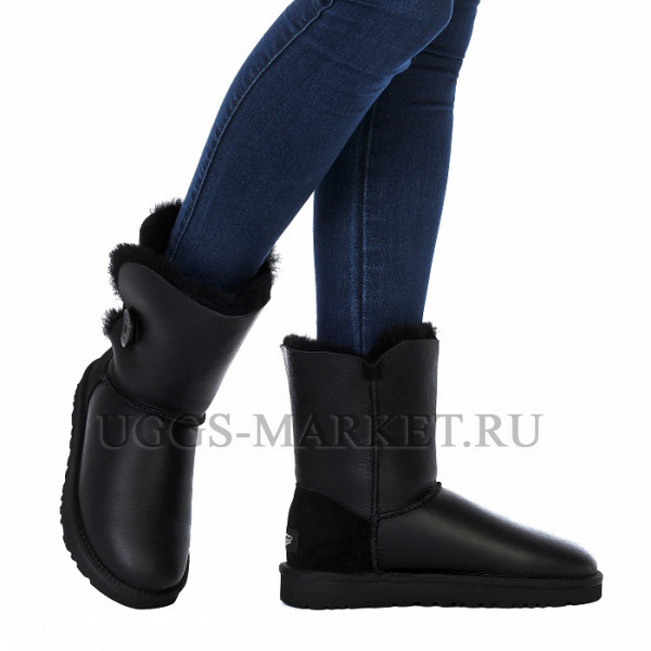Ugg Bailey Button Metallic Black