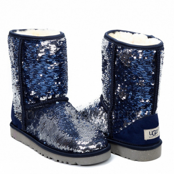 Ugg Classic Short Sparkles Multi Navy