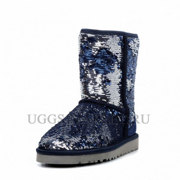 Ugg Classic Short Sparkles Multi Navy