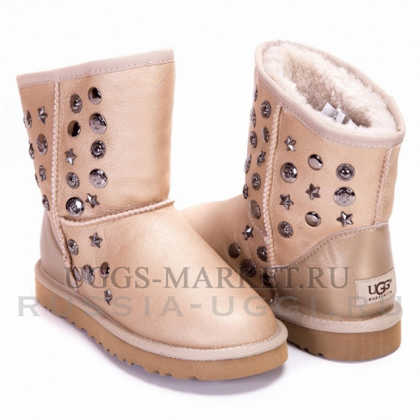 Ugg & Jimmy Choo Starlit Metallic Pink