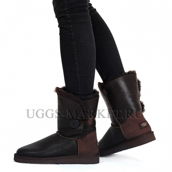 Ugg Bailey Button Metallic Chocolate