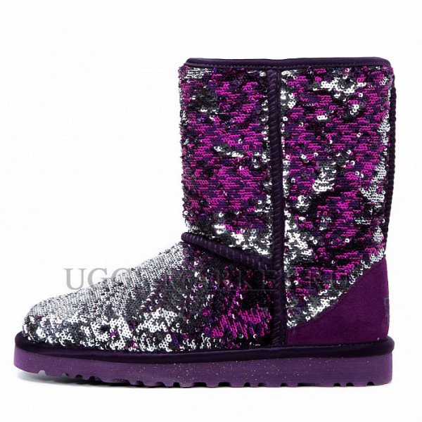 Ugg Classic Short Sparkles Multi Purple