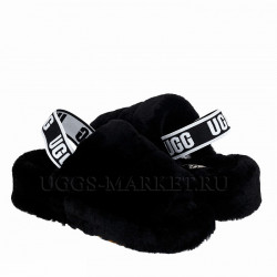 Ugg Fluff Yeah Slide Black
