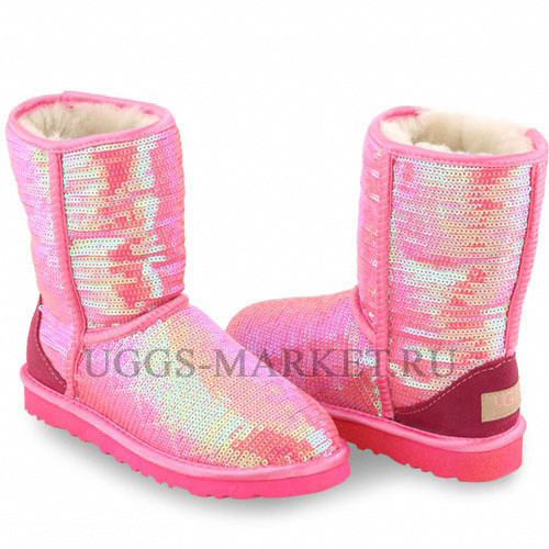Ugg Classic Short Sparkles Pink