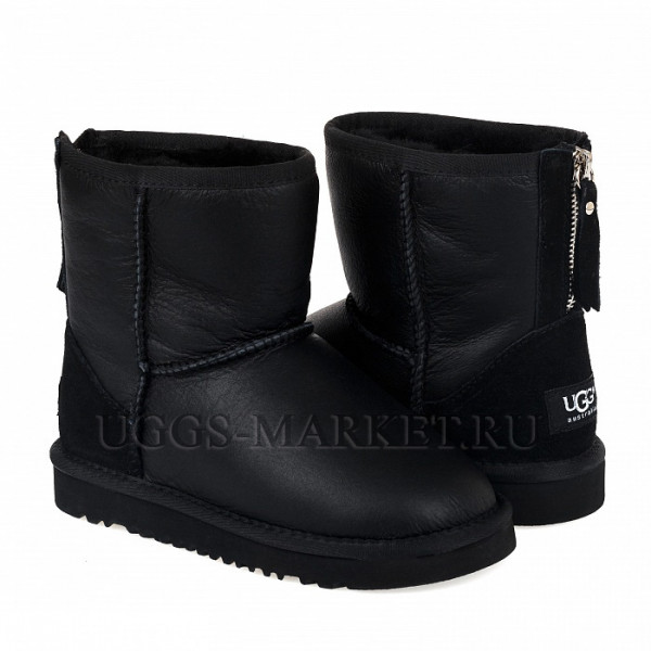 Ugg Kids Zip Metallic Black