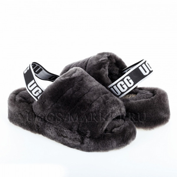 Ugg Fluff Yeah Slide Grey