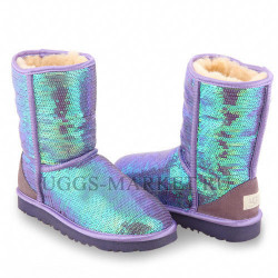 Ugg Classic Short Sparkles Purple