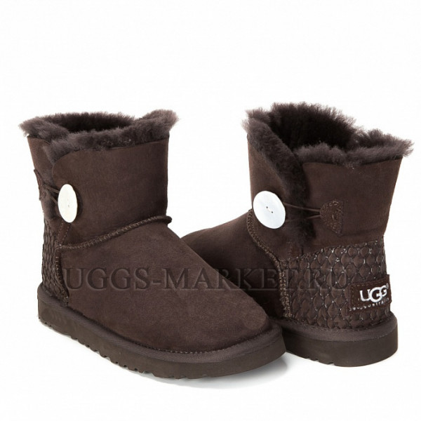 Ugg Bailey Button Mini Perla Chocolate