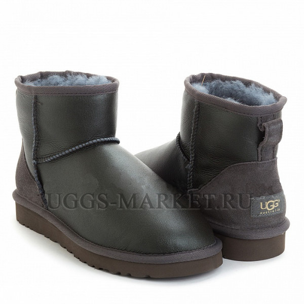 Ugg Classic Mini Metallic Grey