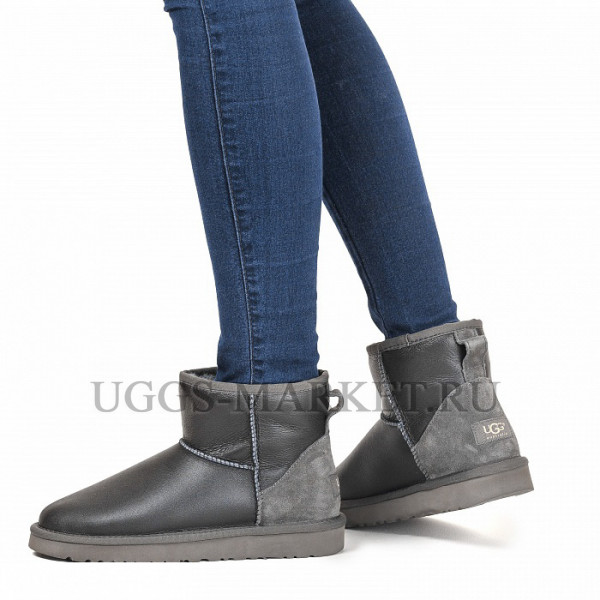 Ugg Classic Mini Metallic Grey