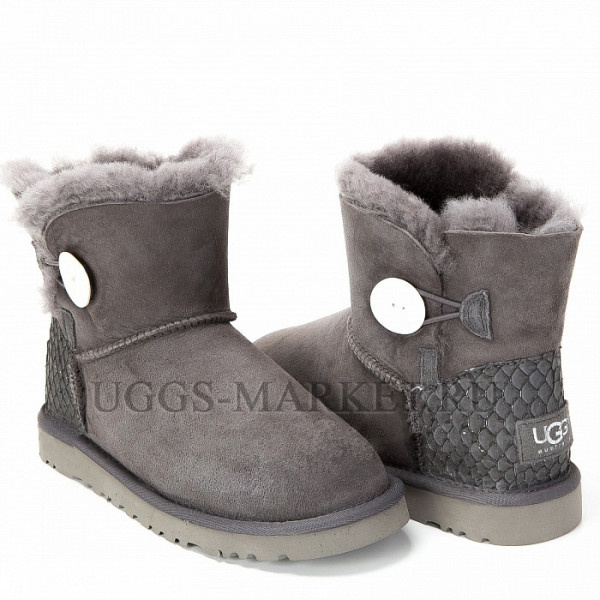 Ugg Bailey Button Mini Perla Grey