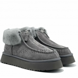 Ugg Funkette Platform Boots Grey