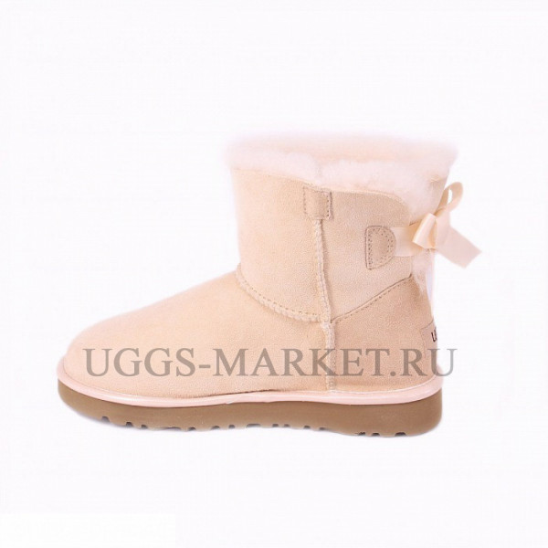 Ugg Bailey Bow Mini II Metallic Sand