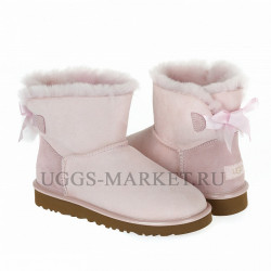 Ugg Bailey Bow Mini II Metallic Seashell Pink