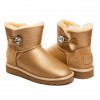 Ugg Mini Bayley Button Bling Soft Gold