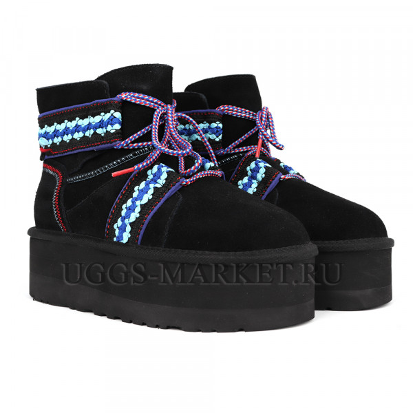UGG Classic Mini II Braid Platform Black