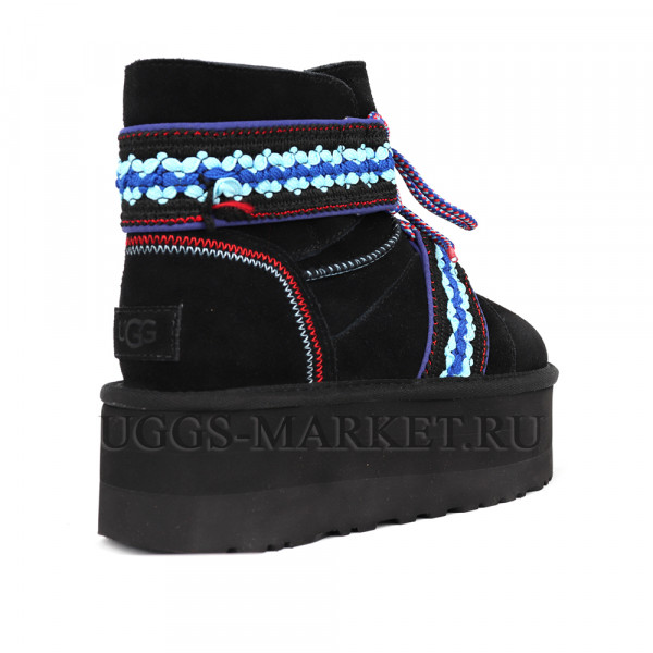 UGG Classic Mini II Braid Platform Black