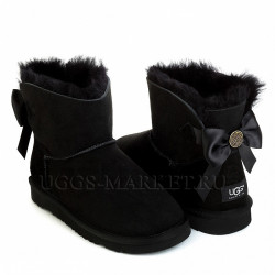 Ugg Bailey Bow Mini Medallion Black