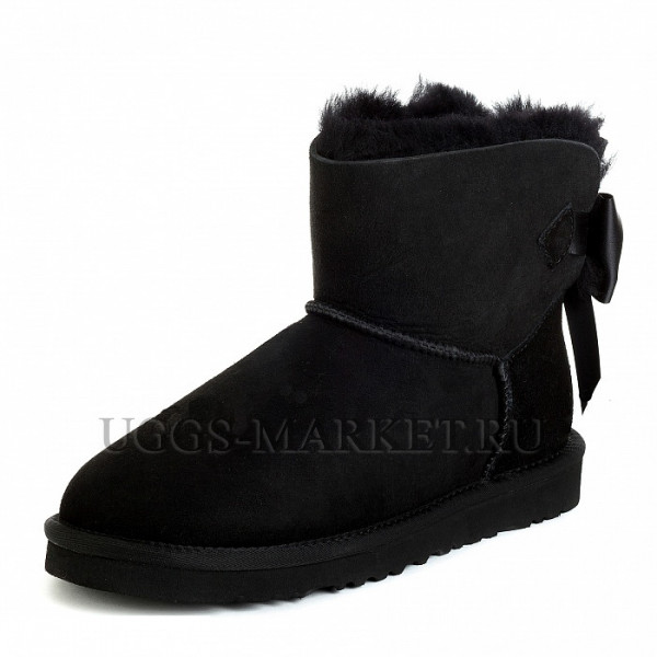 Ugg Bailey Bow Mini Medallion Black