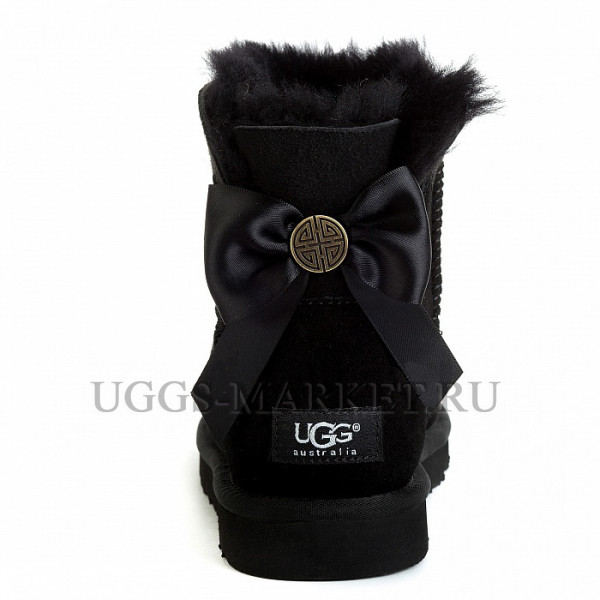 Ugg Bailey Bow Mini Medallion Black