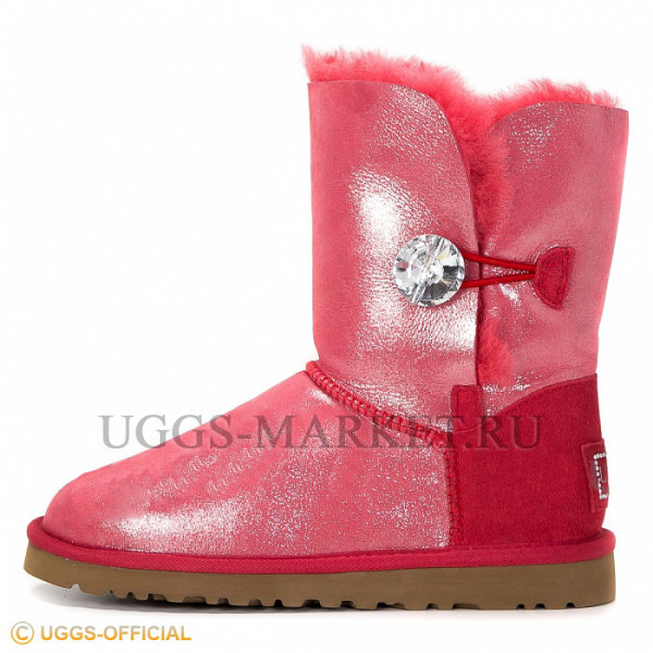 Ugg Glitter Bailey Button Bling Red