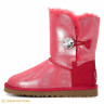 Ugg Glitter Bailey Button Bling Red