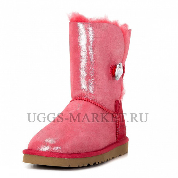 Ugg Glitter Bailey Button Bling Red