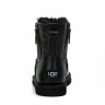 Ugg Mini Double Zip Metallic Black