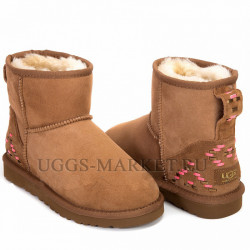 Ugg Classic Mini Rustic Weave Chestnut