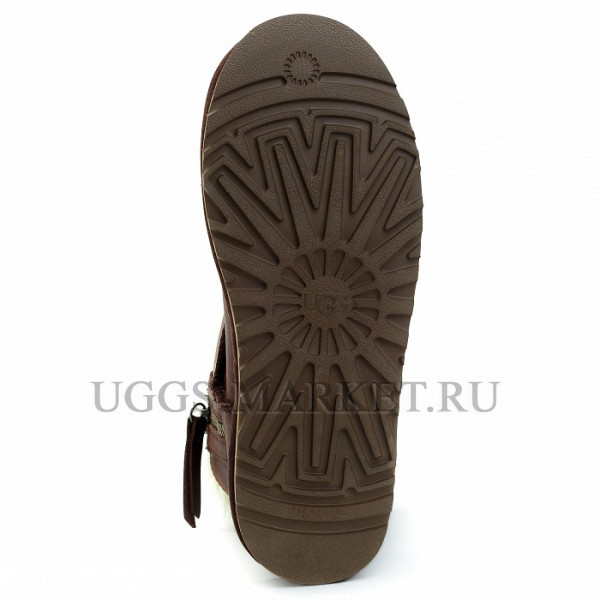 Ugg Mini Double Zip Nubuk Chocolate