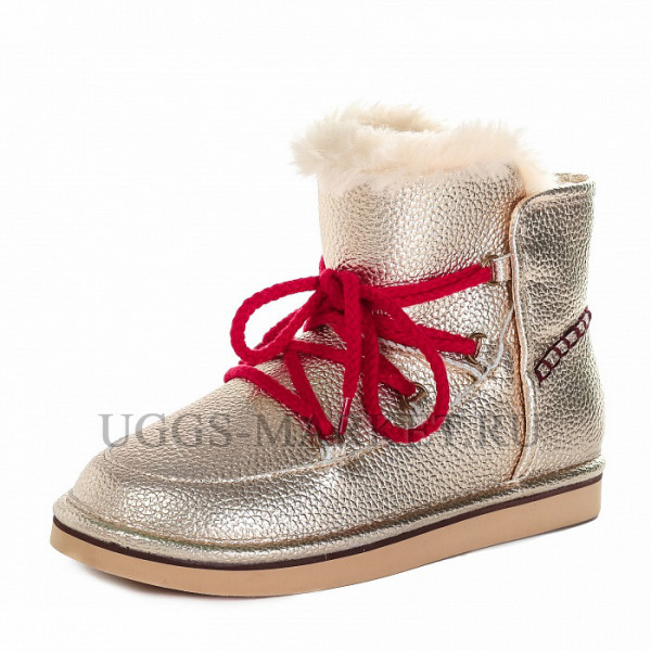 Ugg Jimmy Choo Lodge Mini Leather Gold