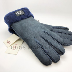Перчатки UGG с манжетом синие