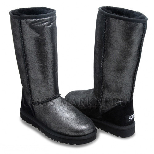 Ugg Classic Tall Glitter Black