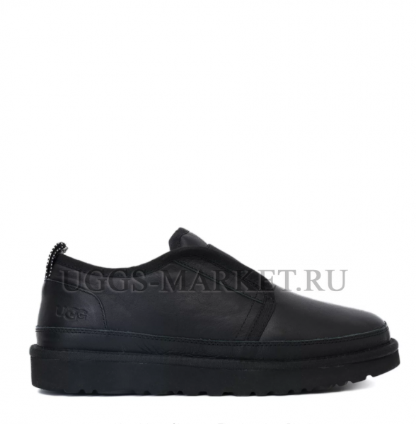 Ugg Mens Slippers Flex Leather Black