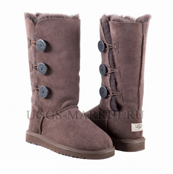 Ugg Bailey Button Triplet II Chocolate