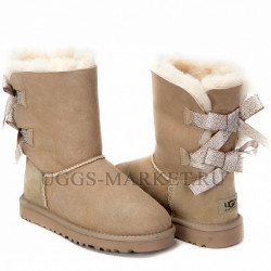 Ugg Bailey Bow Pattern Sand