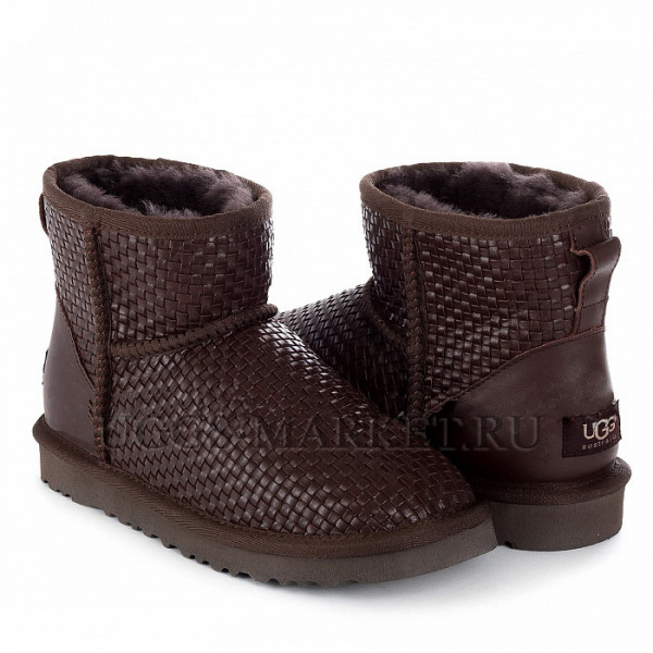 Ugg Classic Mini Wover Bottega Chocolate
