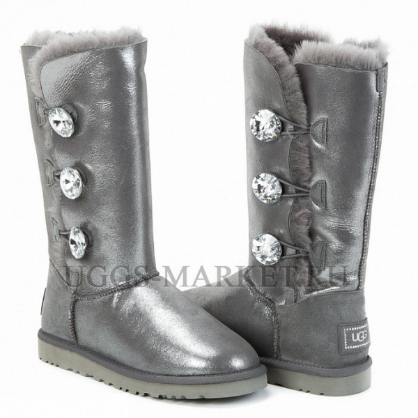 Ugg Bailey Button Triplet Glitter Grey