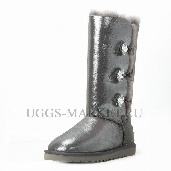 Ugg Bailey Button Triplet Glitter Grey