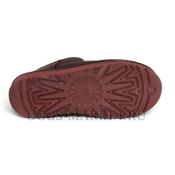 UGG Ultra Mini Leather Wine Red