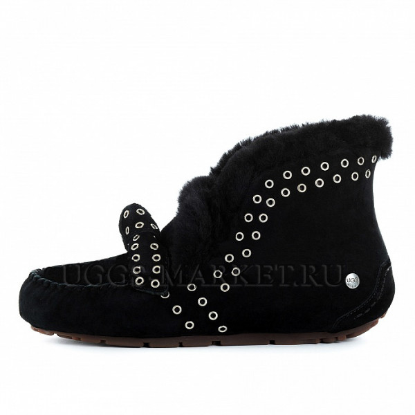 Ugg Alena Rivets Bow Black