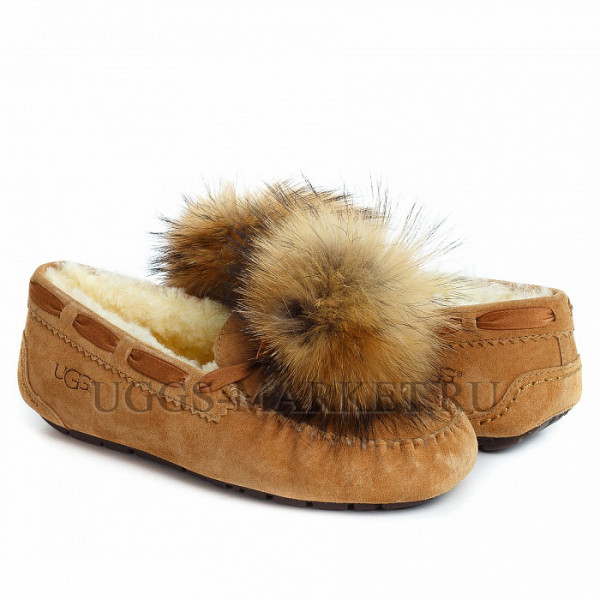 Ugg Mоccasins Dakota Pom Pom Chestnut