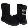 Ugg Classic Short Crystal Bow Black